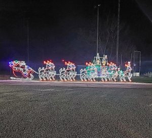 Lights at Baldwin Field in Bellevue are part of the 2025 Omaha Christmas lights guide